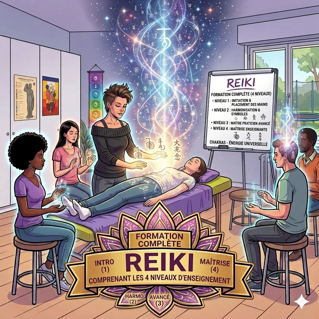 Méthode Reiki et soins énergétique Formation complète